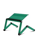 Furinno A6-CG Ergonomics Aluminum Vented Adjustable Multi-functional Laptop Desk Portable Bed Tray, Christmas Green