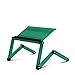 Furinno A6-CG Ergonomics Aluminum Vented Adjustable Multi-functional Laptop Desk Portable Bed Tray, Christmas Green