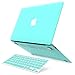 IBENZER MacBook Air 11 Inch Case, Soft Touch Hard Case Shell Cover with Keyboard Cover for Apple MacBook Air 11 A1370 1465,Turquoise, MA11TBL+1