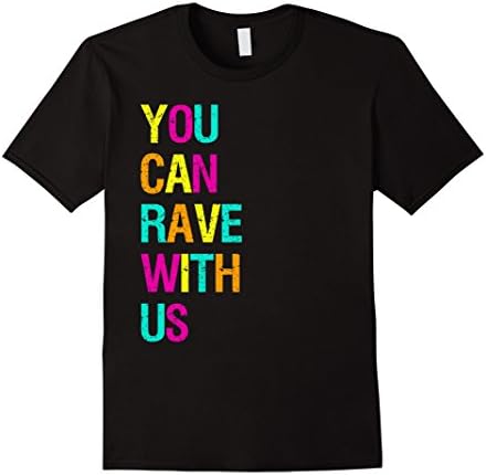 Mens EDM Rave T-Shirt Medium Black