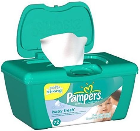 Pampers Baby Fresh Wipes Tub 72 Count, Touch of Vitamin E - New!!!