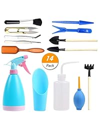 Vichoo - Juego de herramientas de jardín pequeñas para trasplantar a mano herramientas de jardinería pequeñas para interior en miniatura