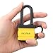 INSMA 4 x Long Shackle Heavy Duty Padlocks Keyed Alike Master Locks 50mm Multipurpose Long Shackle Padlocks with 2 Keys Ideal to Outdoors / Garages / Sheds / Bike