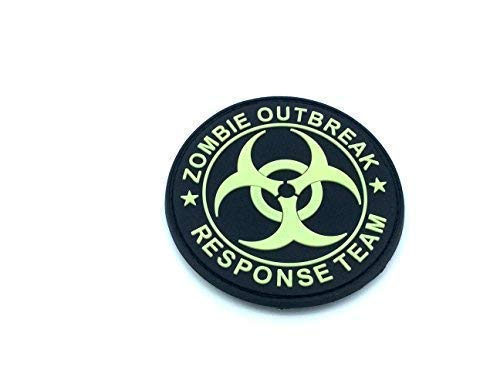 Zombie Outbreak Response Team Glow In The Dark Airsoft Paintball Morale PVC Patch