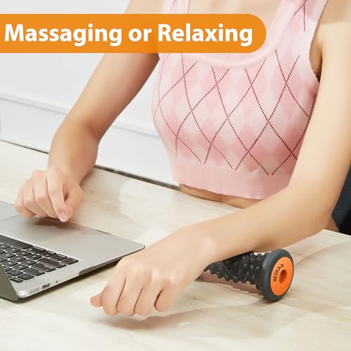 BESKAR Foot Massage Roller for Plantar Fasciitis Relief, Portable Foot Roller to Deep Tissue Muscle Massage, Foot Arch and Heel Pain, Foot Trigger Point Therapy Reflexology Tool