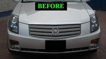 Amazon Com 312 Motoring Fits 2003 2007 Cadillac Cts Chrome Grill Grille Kit 2004 2005 2006 03 04 05 06 07 Sport Automotive