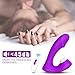 Clitoral Sucking Vibrator，G Spot Vibrating Realistic Dildo 2 in 1 Vibrators Clitoris & G-Spot Stimulator with 9 Suction & Vibration Modes Waterproof, Rechargeable (Purple)