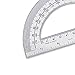 hand2mind 5314A Student Math Protractor, Clear, 20 Count (Pack of 1)