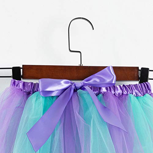 Tomppy Toddler Girls Tutu Skirts Kids Party Dance Ballet Costume Tulle Skirts + Headband Clothes Outfits Set Green
