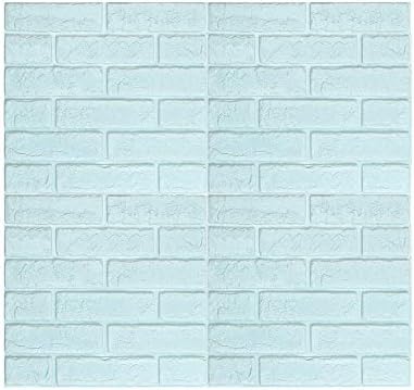 Luckhome 3D Wall Paper Brick Stone Rustic Effect Self-adhesive Wall Sticker Home Decor, Self-adhesive 3D Solid Wall Stickers Simulation Brick Wall Stickers 30*30 (C)