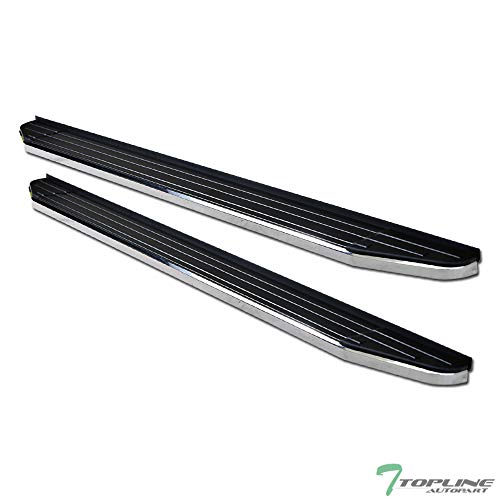 Topline Autopart 5" I4 Style Matte Black Aluminum Side Step Rail Running Boards For 13-18 Nissan Pathfinder ; 13 Infiniti JX35 ; 14-18 QX60