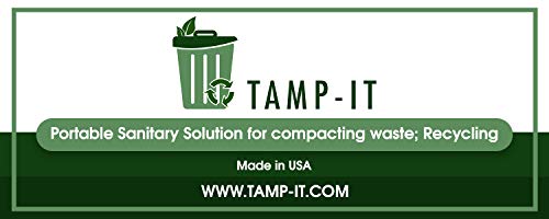 TAMP-IT Manual Trash Compactor Frees Up Space in Bins, Receptacles, Dumpsters Reduce Trips to Dispose Trash Cost Effective (34" - 51/2" D)