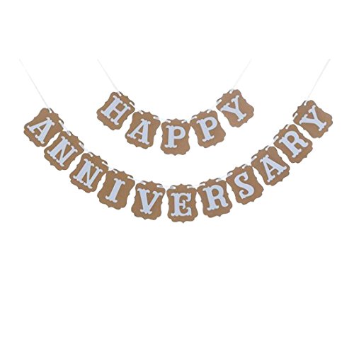 Happy anniversary banner garland bunting sign party dec…