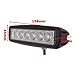 TMH 18w Bar Shape 60 Degree LED Work Light Flood Beam Lamp Driving Light, Jeep, Off-road, 4wd, 4x4, Utv, Sand Rail, Atv, Suv, Motorbike, Motorcycle, Bike, Dirt Bike, Bus, Trailer, Truck, Train, Mining Truck, Excavator, Bulldozer, Crane, Road Roller, Fork Lift, Fire Engine, Police & Rescue Vehicle, Military Vehicle, Camping, Courtyard Lamp, Fishing, Boat, Yacht, Road Lamp, Street Light, Fog Lamp, Day Light