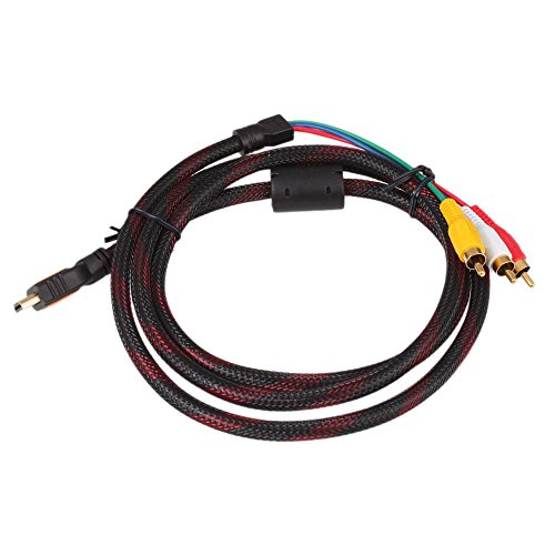Dragonpad None 1.5m HDMI Male to 3 RCA Video Audio AV Cable