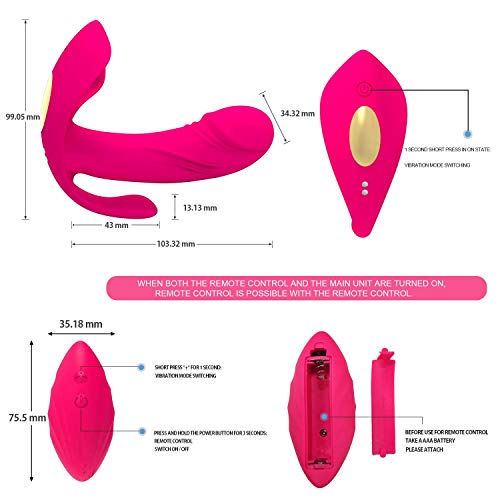 Vibratori-Sessuali-per-Donna-Massaggiatore-per-Donna-100-Impermeabile-e-Ricaricabile-USB-Portatile-e-Wireless-12-Modalita-di-Massaggio