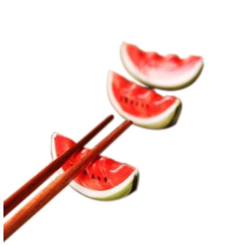 Toogoo R 3 Pcs Watermelon Chopstick Holder Chopsticks Dining