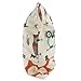 Logan + Lenora Classic Wet Bag - Medium Cloth Diaper Wet Bag - Beach, Pool, Gym Bag for Swimsuits or Wet Clothes - Made in USA -Waterproof (Earthy Owls)