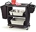 Carlisle FoodService Products Plastic Bussing Cart, 300 lb Capacity, 36.25
