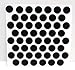 Fastcap Adhesive Cover Caps Pvc Black 9/16" (1 Sheet 52 Caps) primary