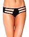 iHeartRaves Black Micro Cut Out Booty Shorts Bottoms (Medium/Large)