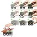 Aptoys Pull Back Dinosaur Cars 6-Pack Non-Toxic Plastic Dinosaur Cars Toys with Big Tire Wheel for 3-14 Year Old Kids Boys Girls Creative Gifts