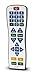 Water Resistant Universal TV Remote - EasyClean PC100 | Smart, Learning Remote, Large Button, Television + Cable Box Remote. Easy to Clean, Waterproof.