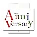 Anniversary Cards: Bold Letters - Box of 30 Blank Note Cards and 32 Envelopes primary