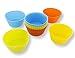 Le Juvo Reusable Silicone Baking Cups - 4 Inch Round Cupcake Liners, 12 Pack
