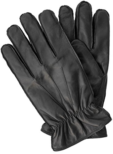 EEM Men's leather gloves ALEX manufactured from genuine leather, black XL