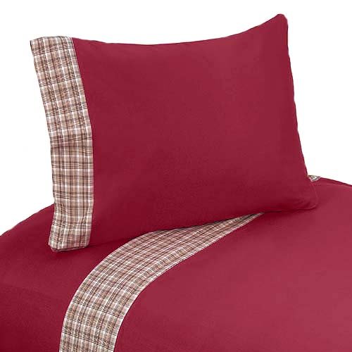 4pc Fire Truck Queen Sheet Set for Frankie's Firetruck Bedding Collection by Sweet Jojo Designs
