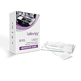 Labvida 100pcs of Pre-Cleaned Frosted Microscope