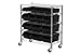 Sandusky Lee MBU3317BIN15 Mobile Wire Shelving with 15 Plastic Bins, 38' Height x 33' Width x 16.5' Depth, Chrome