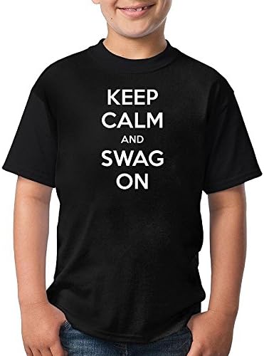 Teen's Raglan T Shirts Keep Calm and SWAG On 3D Digital Summer Short Sleeves Tees Top Fot Boys Girls
