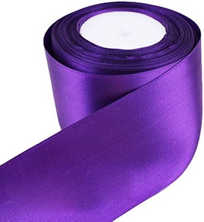 XUKE 25 Yard,3"Inch Wide,13 Colors Wide Ribbon JUA309J Deep Purple
