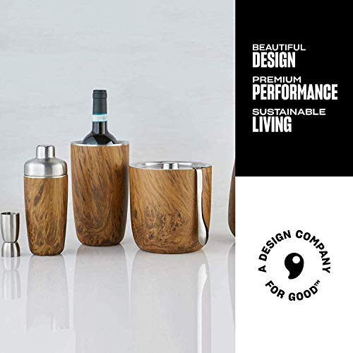 S'well Stainless Steel Ice Bucket with Tongs Holds 68oz of Ice