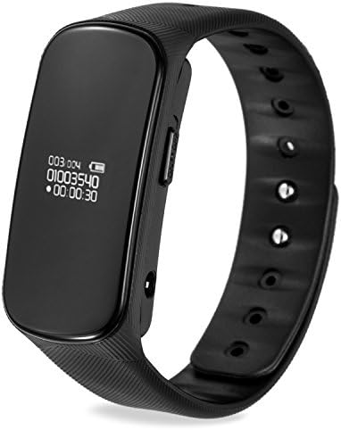 Digital Voice Recorder Watch/Wristband and MP3 Player, Spy Voice Activated Recorder with Time Display, Dynamic Noise Reduction for Class Sports Lectures Meetings Interviews(8GB)by Aurosport