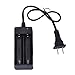 Perman Universal AC 110V 220V LED Dual Battery Charger for 18650 Rechargeable 3.7V Li-ion Battery US