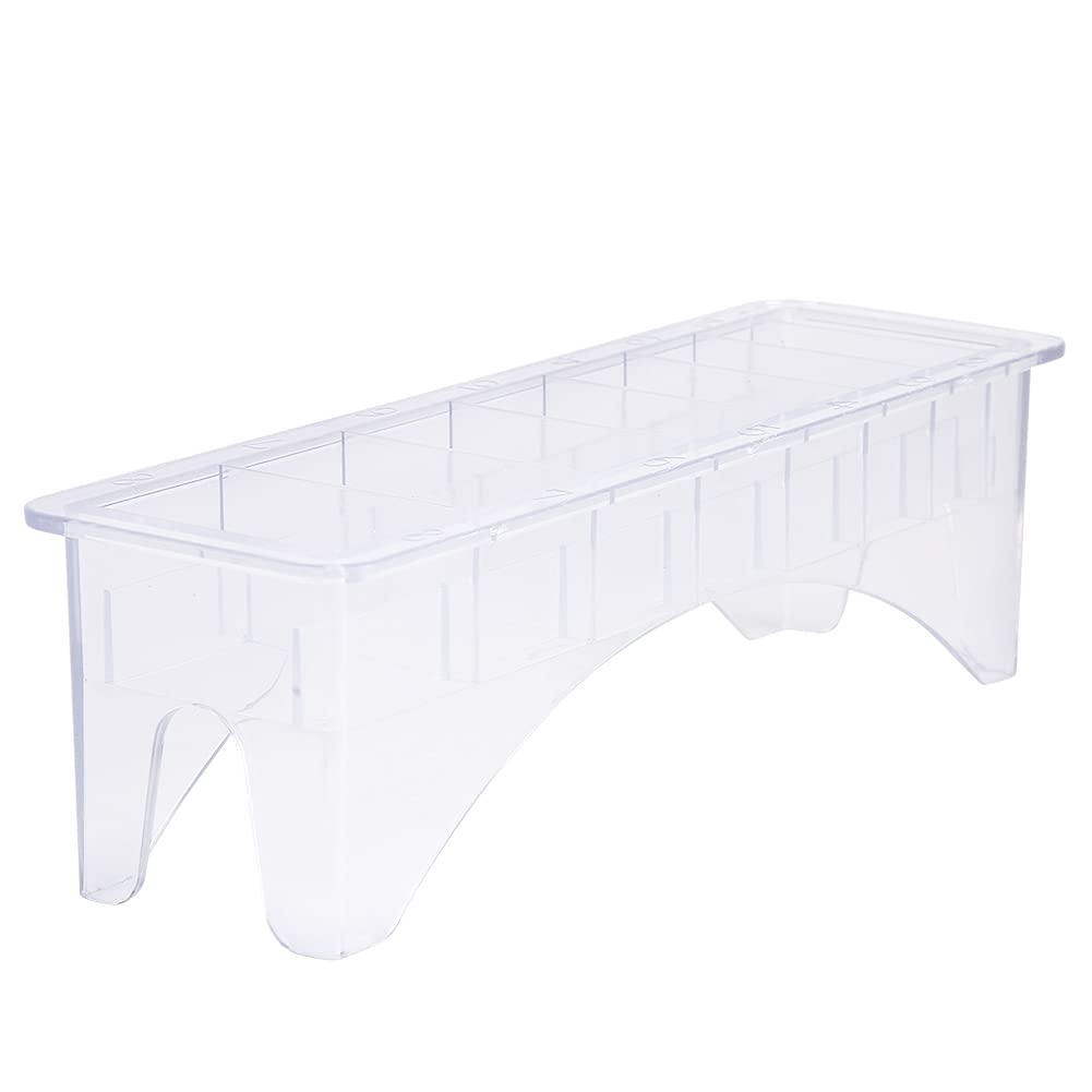 Clipper Guard Holder, Comb Limit Storage Box, Comb Storage Case, Guide Comb Storage Box Hair Trimmer Positioning Caliper Comb Organizer Case(8 Slots)