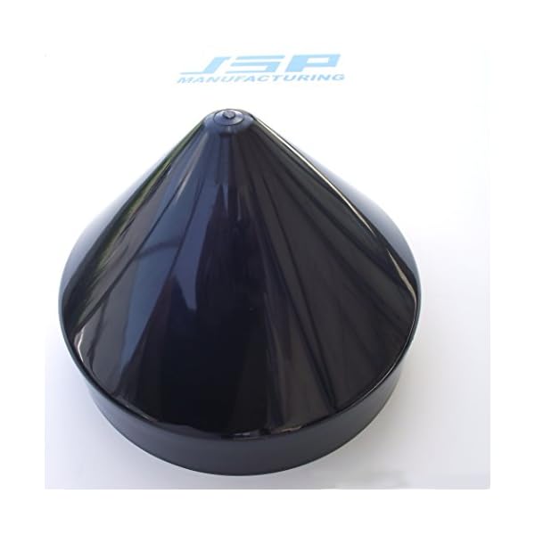 Marine-Dock-85-Piling-Cone-Cap-Boat-Pylon-Edge-Post-Head-Black-Cover