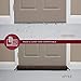 Under Door Draft Stopper and Blocker, Draft Guard for Doors and Windows, Decorative Fabric Cylinder Blocker Provides Weighted Door Insulation by DECOREALM (Brown, 36 Inches)