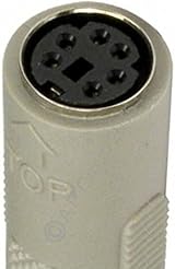 rhinocables PS/2 Keyboard Mouse Coupler Female to Female 6-Pin Mini Din Retro view 3