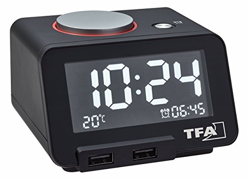 TFADostmann TFA 60.2017.01 Homtime Digitalalarm Clock