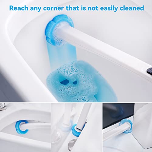 Toilet Wand Kit ELPHECO Toilet Disposable Brush and Holder Set, Toilet