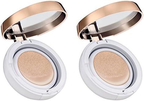 Missha Cosmetics M Magic Cushion Moisture SPF 50+/PA+++23 (Pack of 2) With Safflower Seed Oil, Evening Primrose Oil, Sunflower Seed Oil, Rosa Damascena, Glycerin and Centaurea Cyanus