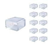 LE® Silcone End Cap for LED 100-240V Strip Lights, Pack of 10 Units, 5050 LED Strip Accessories, 0.55in width, End Cover for Led Strips