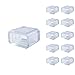 LE® Silcone End Cap for LED 100-240V Strip Lights, Pack of 10 Units, 5050 LED Strip Accessories, 0.55in width, End Cover for Led Strips