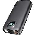 Portable-Charger-Power-Bank - 40000mAh Power Bank PD 30W and QC 4.0 Quick Charging Built-in Bright flashlight LED Display 2 U