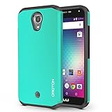 BLU R1 HD Case, OMOTON High Impact Resistant Fully Protective Dual Layer Case with [Soft TPU Interior] [Durable PC Exterior] [Fashion Design], Light Green