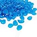 Aukora Glow in The Dark Pebbles Stones Outdoor Garden Decor Stone 200pcs Growing Pebbles Rocks for Christmas Garden Walkways Path Patio Lawn Fish Tank Decorations (Blue)